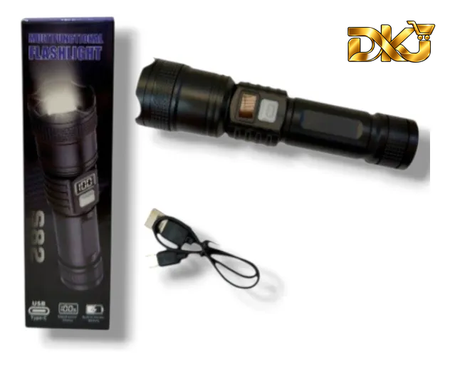 Linterna LED XO YH20 450 lm – Zoom Telescópico y Luz de Señal
